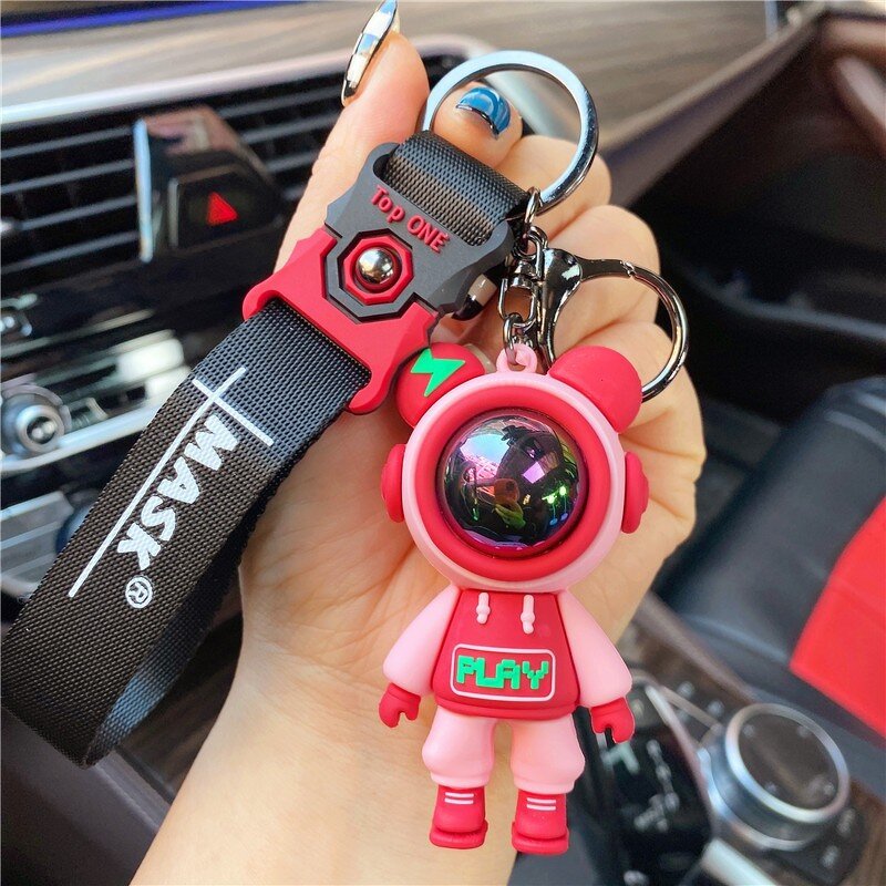 Keychain Factory - Creative Space Suit Astronaut Car Ring