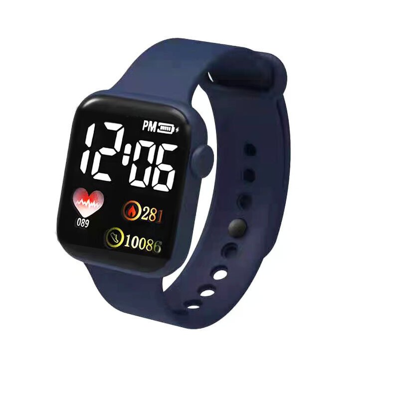 Children's Watch Factory - LED Digital Heart Square Sports Watch