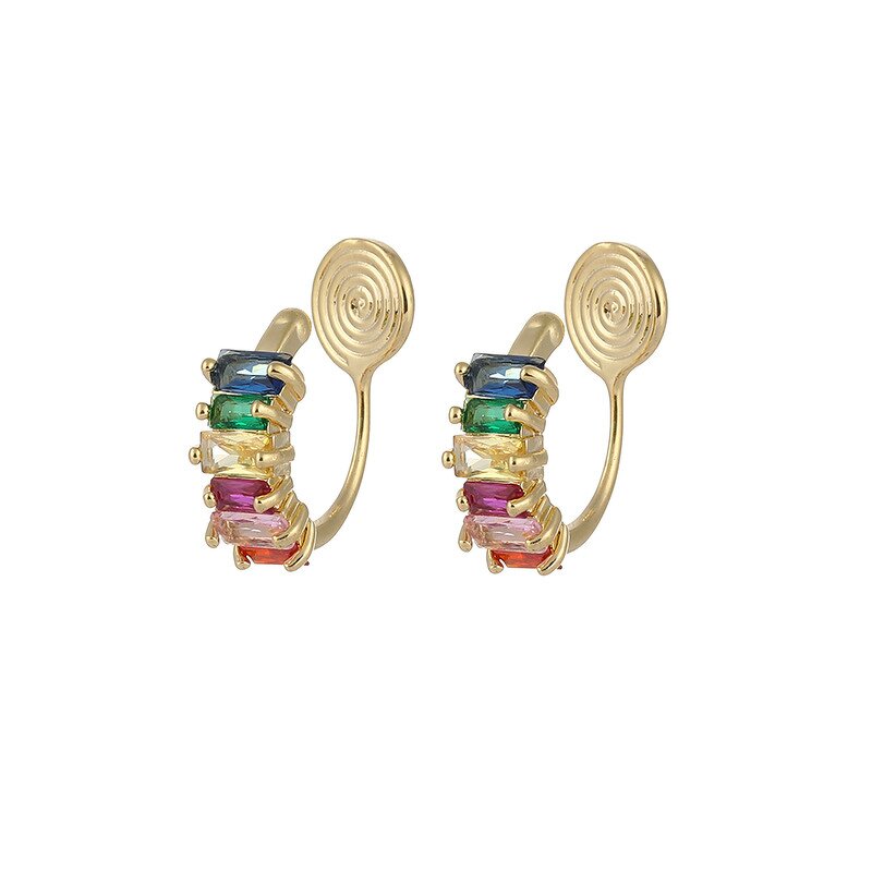 Gold Earrings Factory - 18k Gold-plated Fancy Small Earrings