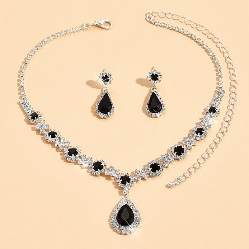 Jewelry Set Factory - Wholesale Luxury Zirconia Rhinestone Set