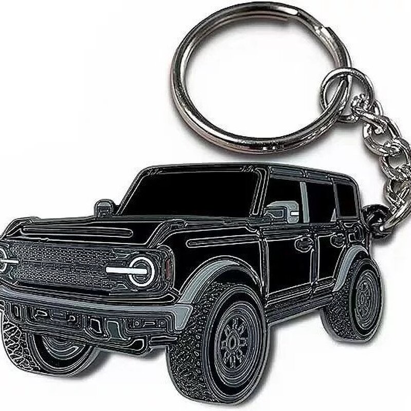 Keychain Factory - Zinc Alloy Metal 2D Logo Car Keychain