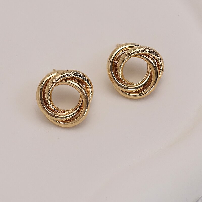 Earrings Factory - Wholesale Alloy 18K Gold-plated Women's Earrings