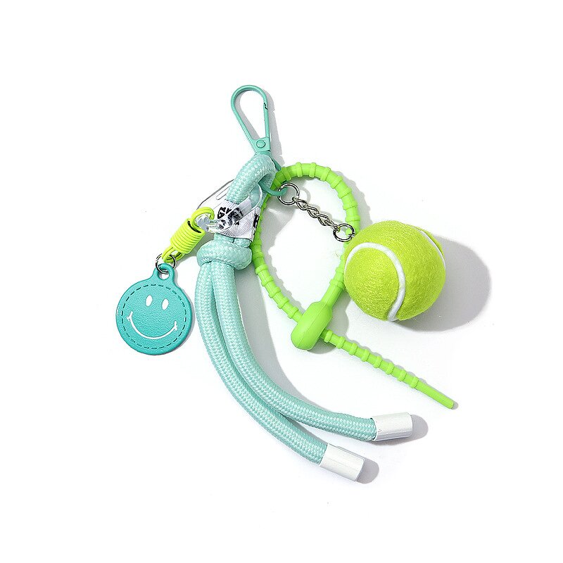 Keychain Factory - Colorful Tennis Feather Bag Charm