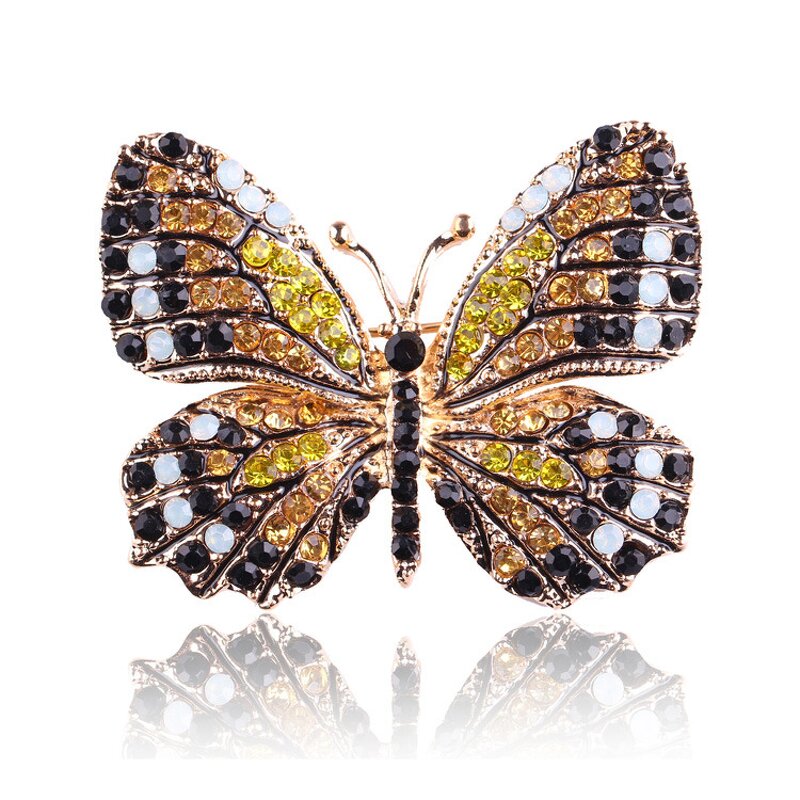 Brooch Factory - Wholesale Retro butterfly Rhinestone Brooch