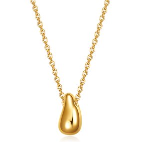 Pendant Necklace Factory - Mirror Polished Engraving Teardrop