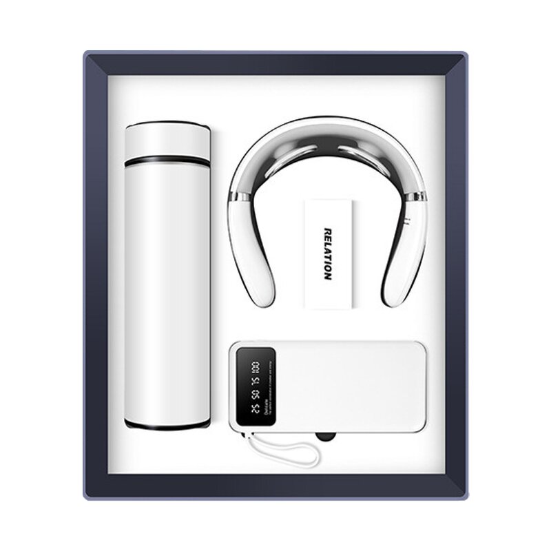 Gift Set Factory - 3 in 1 Vacuum Flask Neck Massager Set