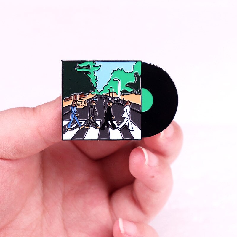 Brooch Factory - Music Album Vinyl Record Alloy Badge Pin