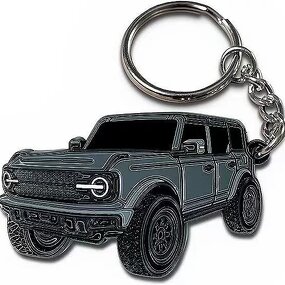 Keychain Factory - Zinc Alloy Metal 2D Logo Car Keychain