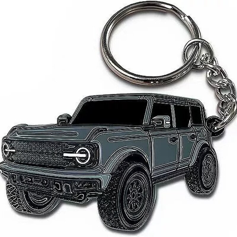 Keychain Factory - Zinc Alloy Metal 2D Logo Car Keychain