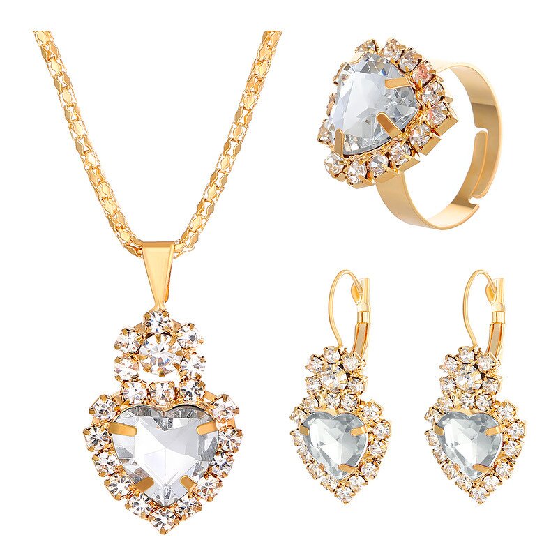 Bridal Jewelry Set Factory - Sparkling Multi-color Teardrop Set