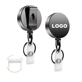 Badge Holder Factory - Metal Retractable ID Card Holder