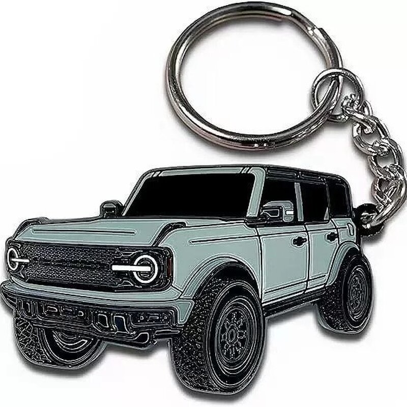 Keychain Factory - Zinc Alloy Metal 2D Logo Car Keychain