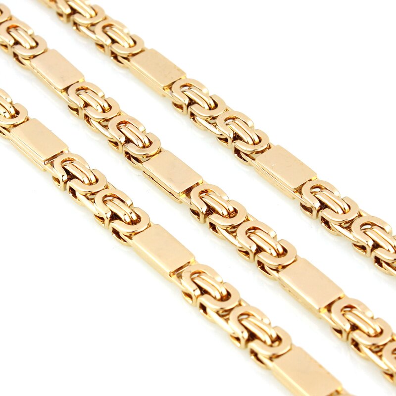 Men's Necklace Set Factory - Italian Figaro Stainless Steel Chain