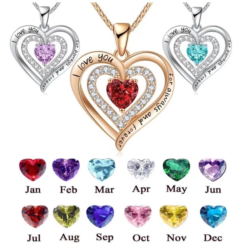 Pendant Necklace Factory - Twelve Birthday Stone Love Gift