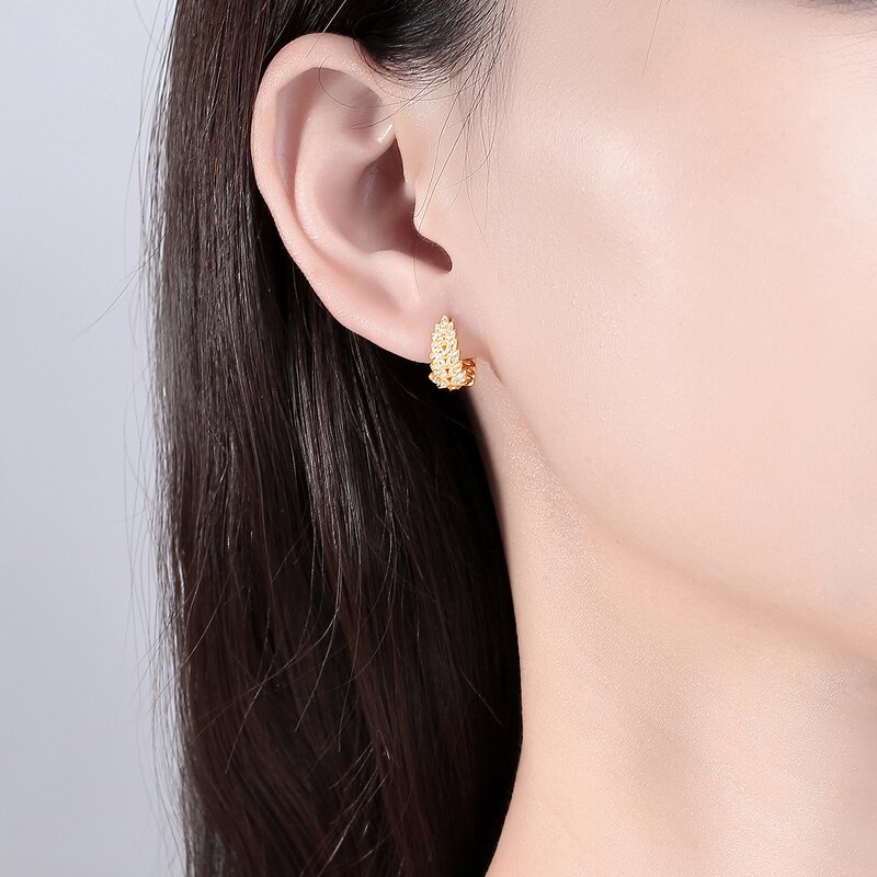 925 Earrings Factory - Leaf Shaped Wood Grain Silver Pendant