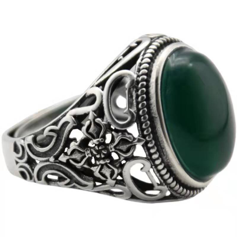 Men's Ring Factory - Red Agate Virgin Mary Open Temperament