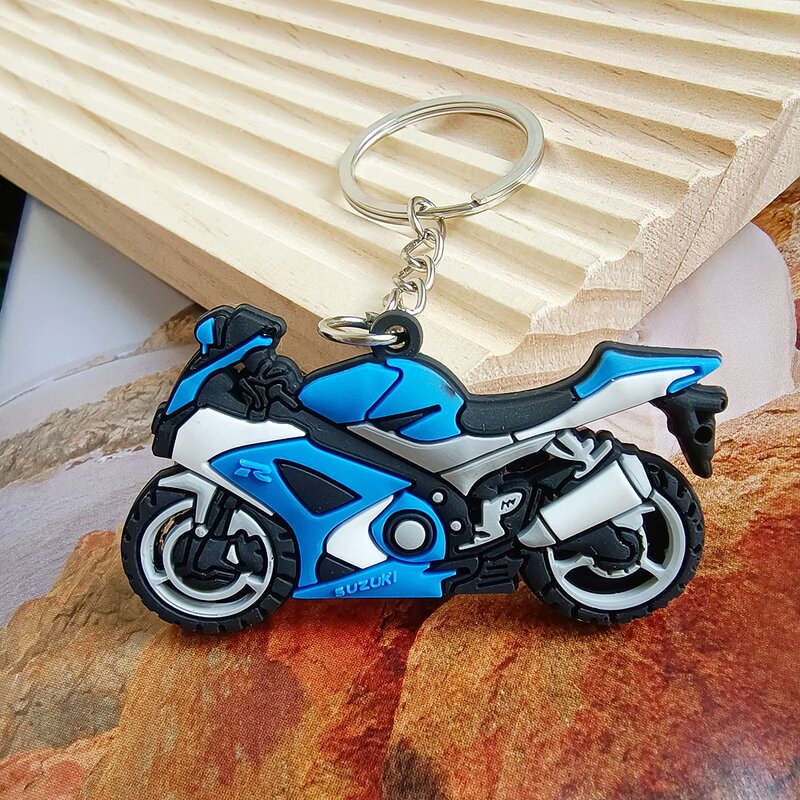 Keychain Factory - Motorcycle Rubber Silicone Cartoon Keychain
