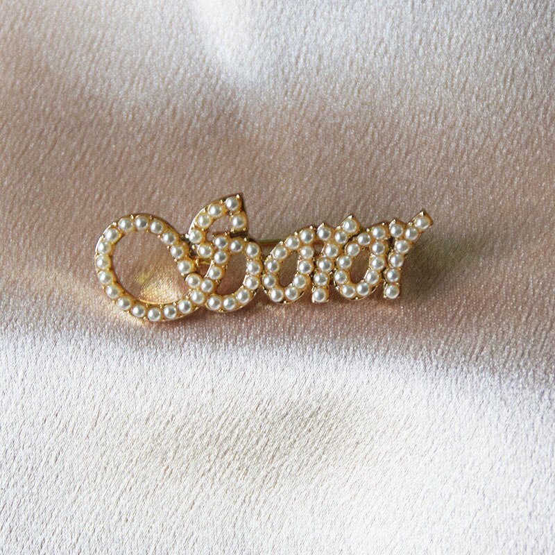 Brooch Pins Factory - All-Match Gem Tassel Chain Alloy Brooch