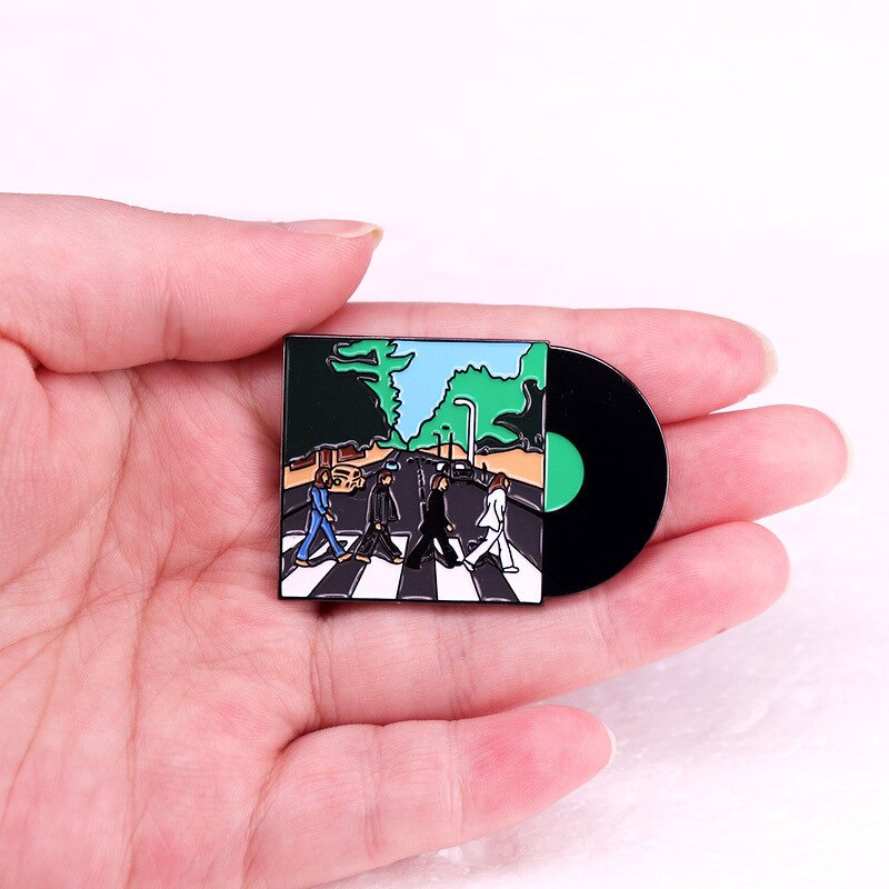 Brooch Factory - Music Album Vinyl Record Alloy Badge Pin