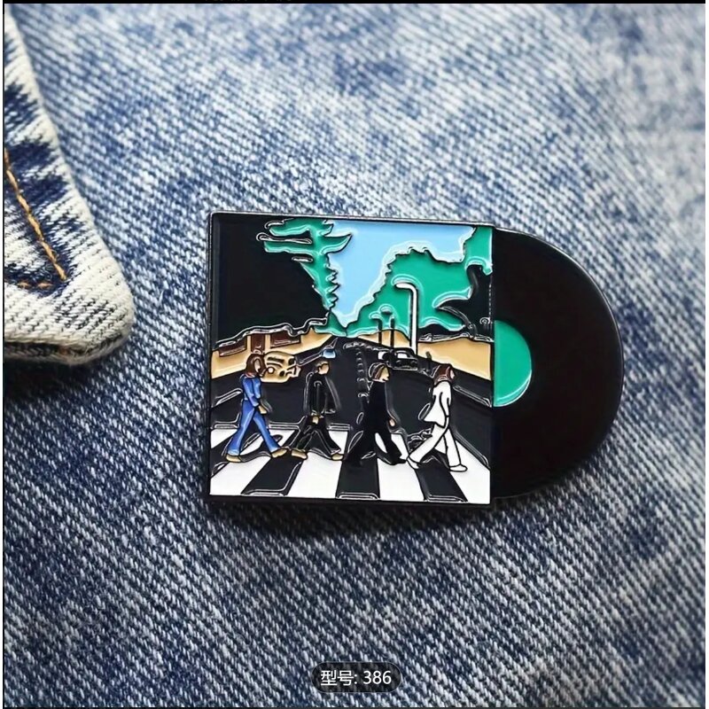 Brooch Factory - Music Album Vinyl Record Alloy Badge Pin