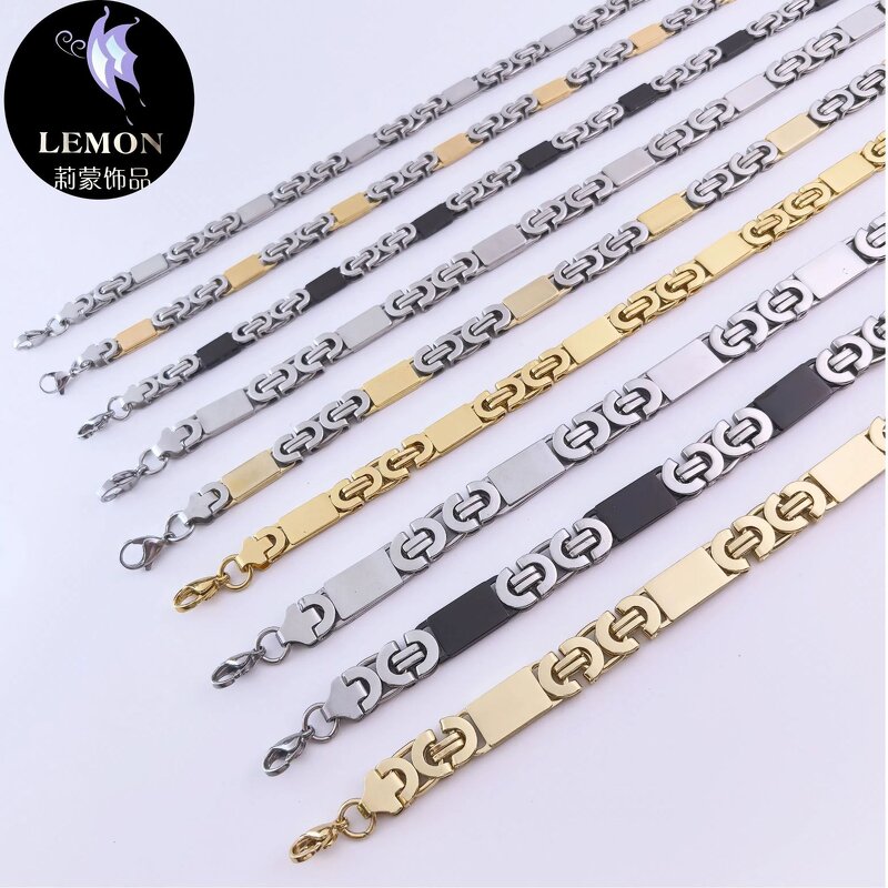 Men's Necklace Set Factory - Italian Figaro Stainless Steel Chain