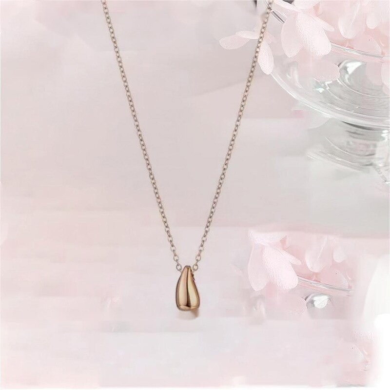 Necklace Factory - 14K Gold Plated Dainty Pear Pendant