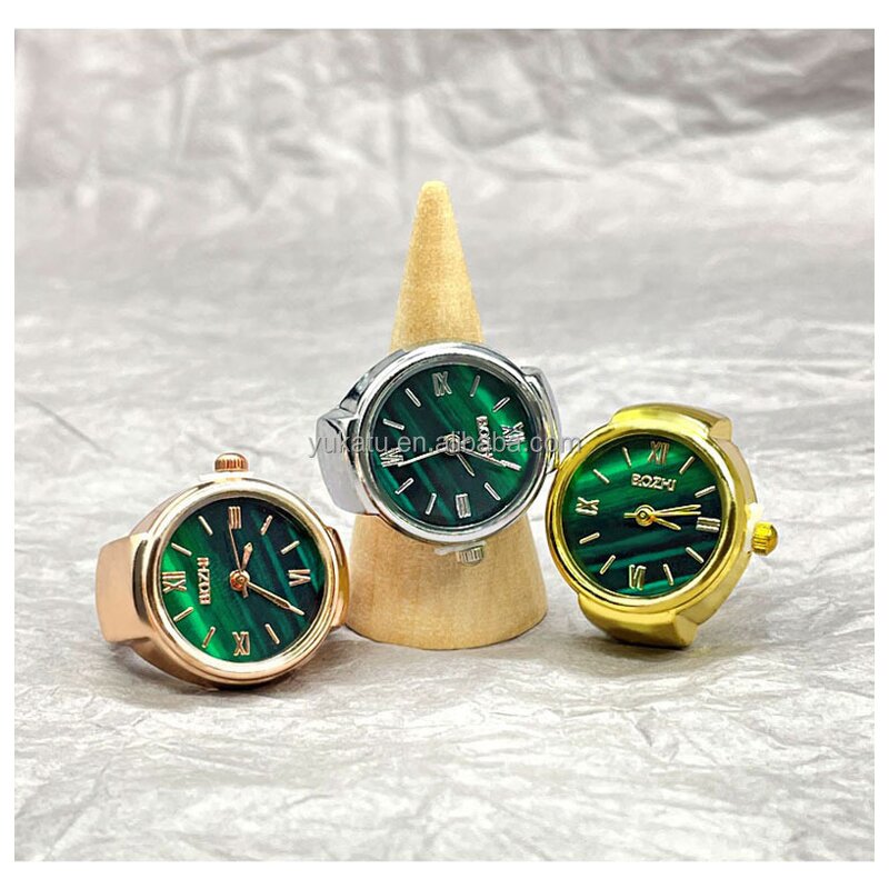 Finger Watch Ring Factory - Gold Plating Digital Quartz Movement