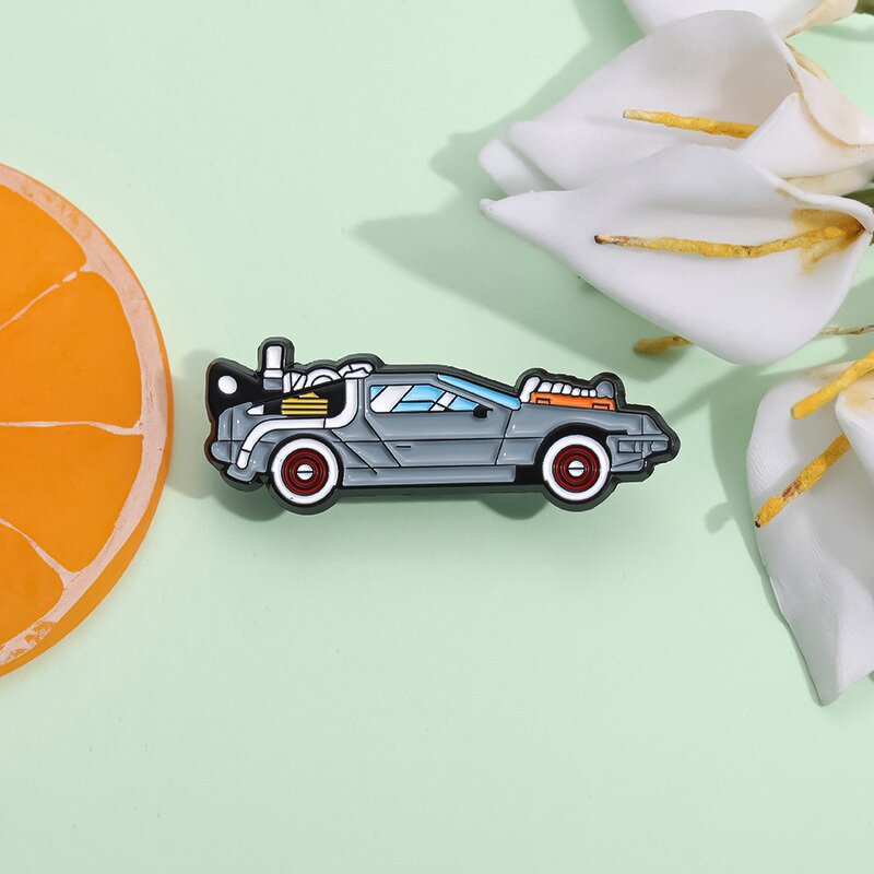 Lapel Pin Factory - Creative Back to the Future Car Badge