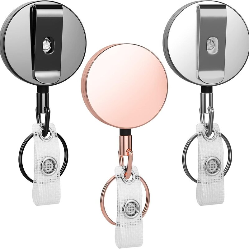 Badge Holder Factory - Metal Retractable ID Card Holder