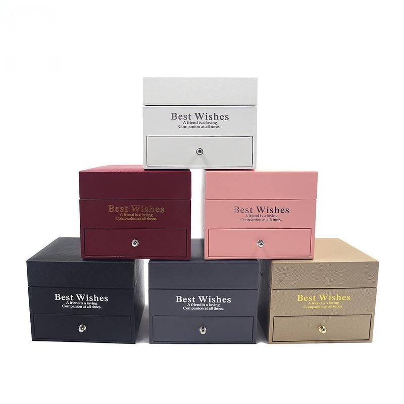 Jewelry Box Factory - Creative Soap Rose Reversible Proposal Box