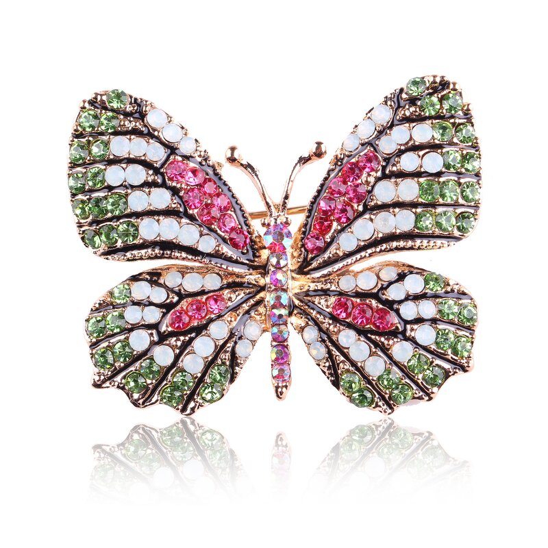 Brooch Factory - Wholesale Retro butterfly Rhinestone Brooch