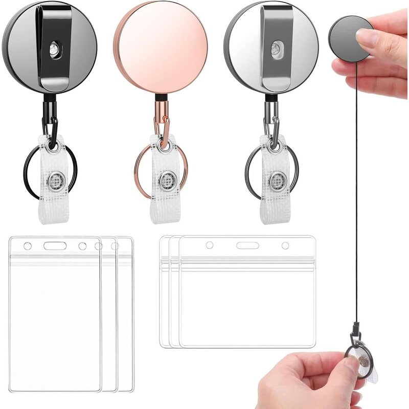 Badge Holder Factory - Metal Retractable ID Card Holder