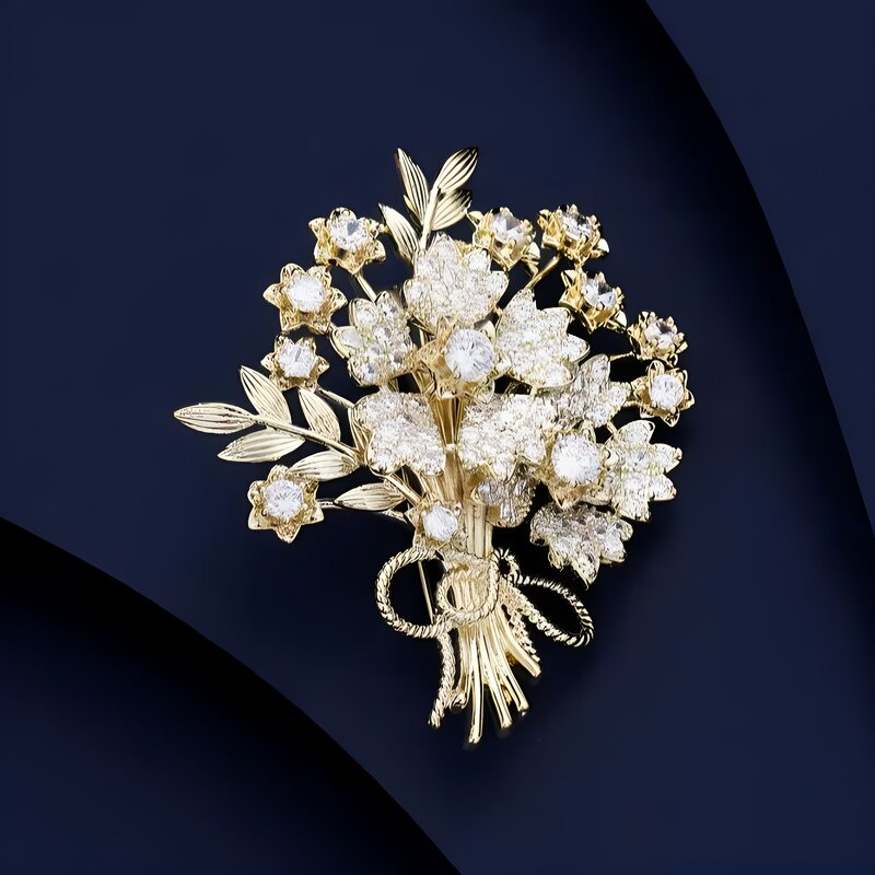 Fragrance Brooch Factory - High-End Women's Small Alloy Brooch