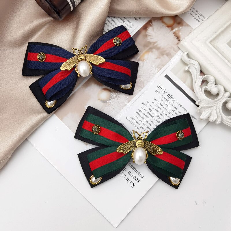 Hair Clips Factory - Luxury Bee Pearl Spring Clip Ladies Gift