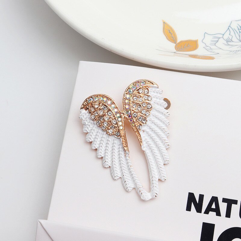 Brooch Factory - Colorful Diamond Wing Crystal Rhinestone Brooch