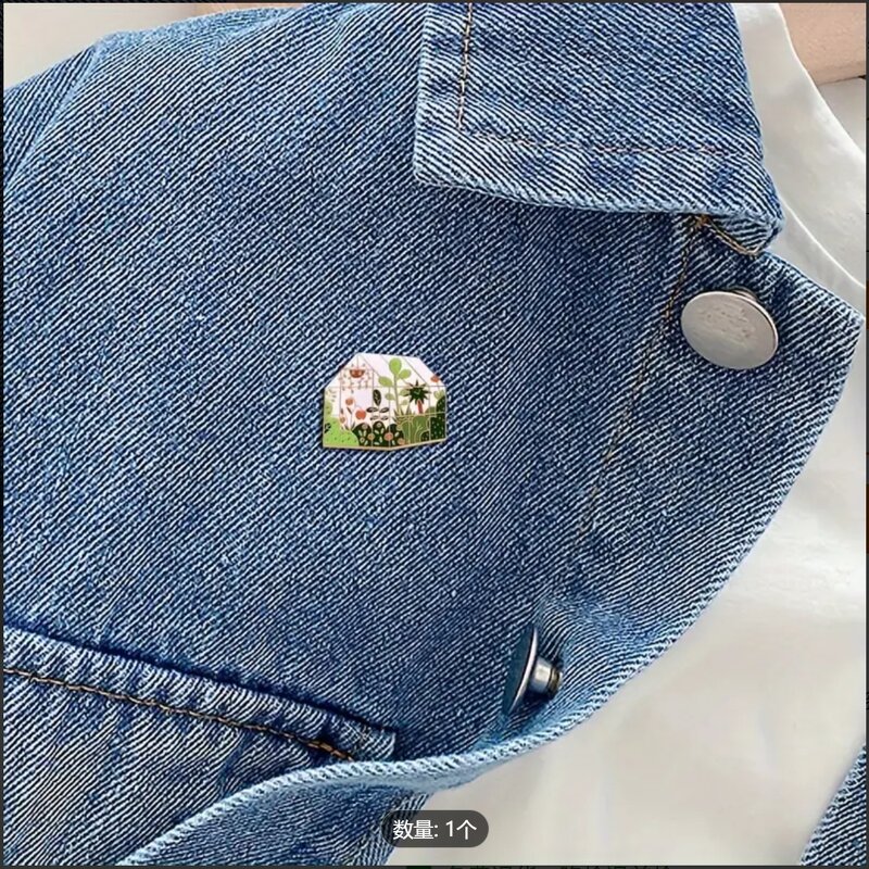 Greenhouse Brooch Factory - Plant Flower Greenhouse Decorative Pin