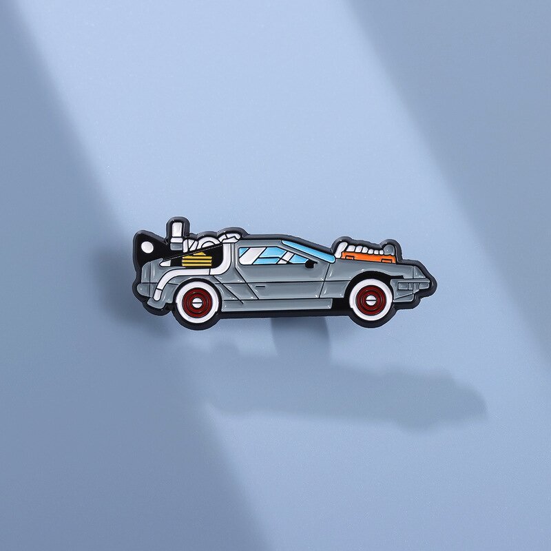 Lapel Pin Factory - Creative Back to the Future Car Badge