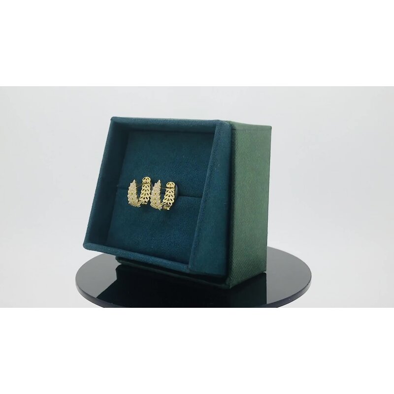 925 Earrings Factory - Leaf Shaped Wood Grain Silver Pendant