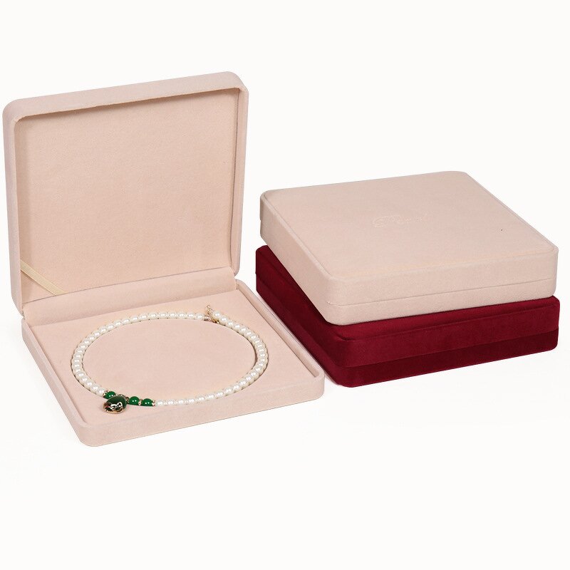 Jewelry Box Factory - Custom Square Velvet Gift Pendant Box