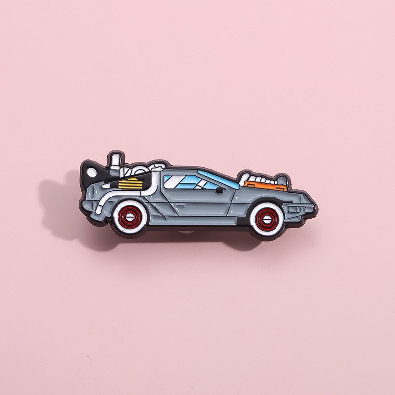 Lapel Pin Factory - Creative Back to the Future Car Badge