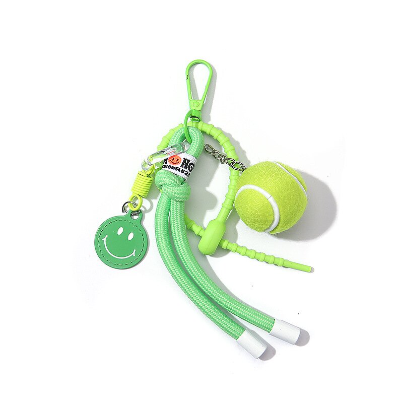 Keychain Factory - Colorful Tennis Feather Bag Charm