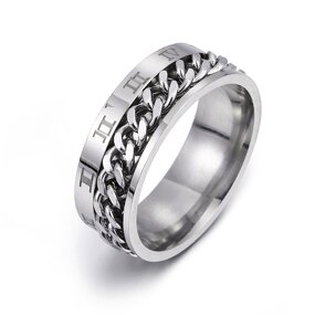 Men's Ring Factory - Titanium Steel Digital Rotatable Chain Ring