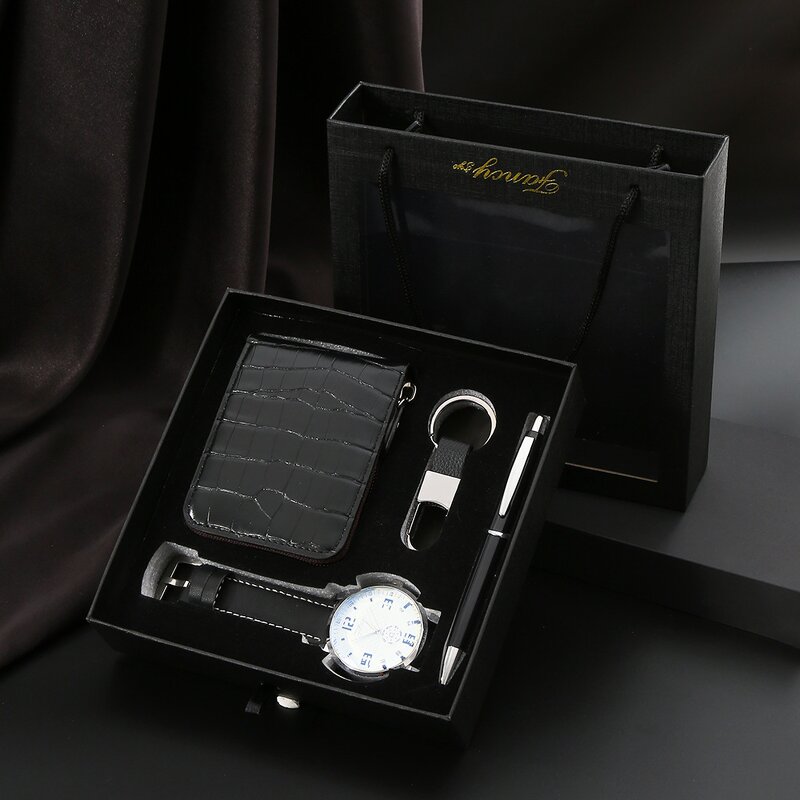 Men's Gift Set Factory - Belt Wallet Watch Pen Luxury Set