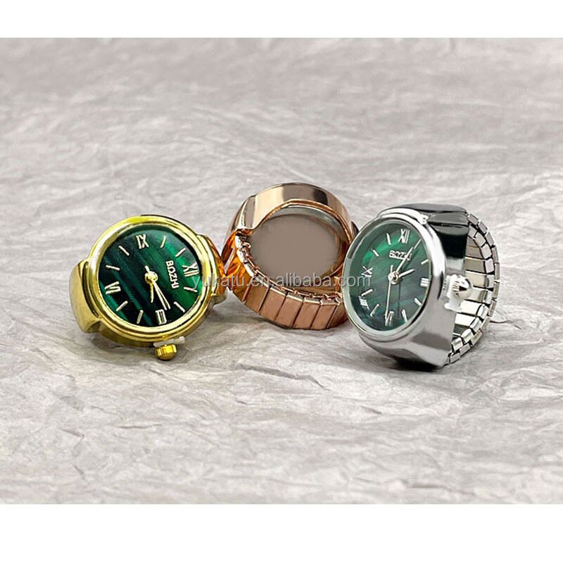 Finger Watch Ring Factory - Gold Plating Digital Quartz Movement