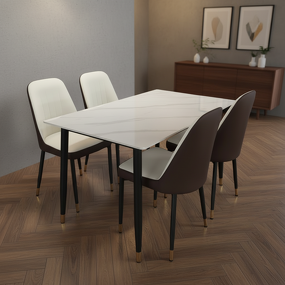 Dining Table Manufacturer - Custom 6 Seater Stone Table