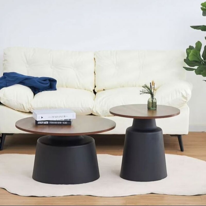 Side Table Factory - Black Faux Marble End Table