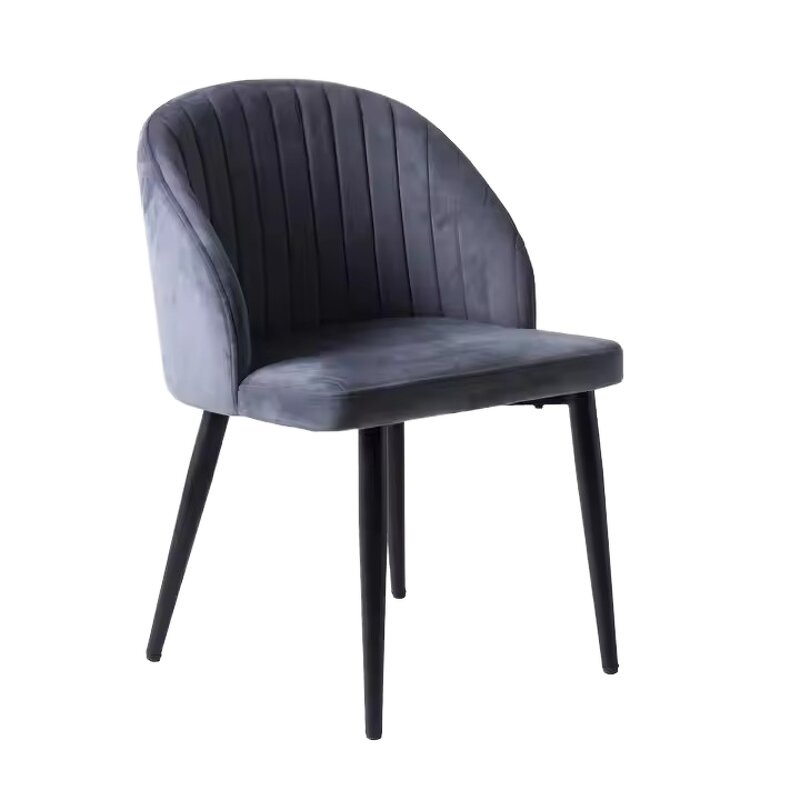 Dining Chair Manufacturer - Gold Iron Leg Fabric Chair