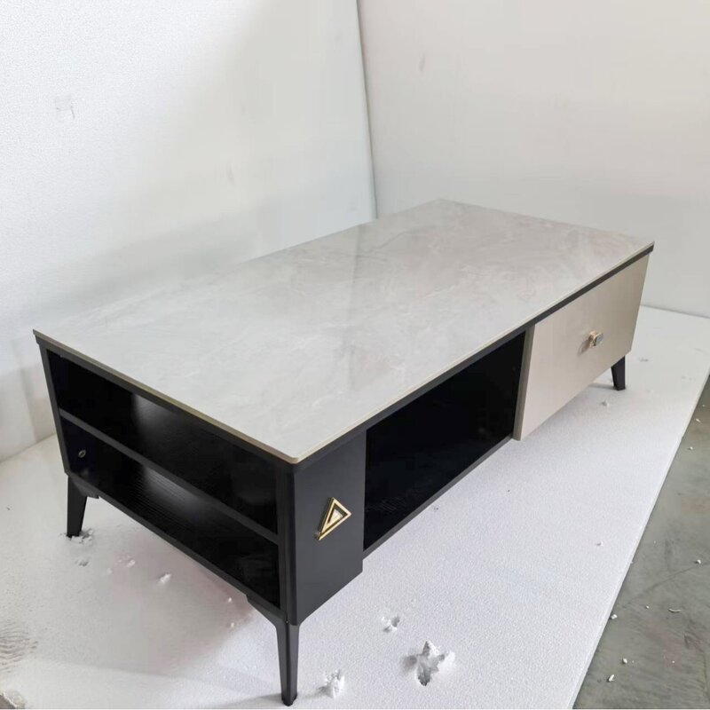 TV Cabinet Factory - Simple Tempered Glass Cabinet