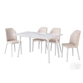Dining Table Set Factory - Metal Leg Sintered Stone Set