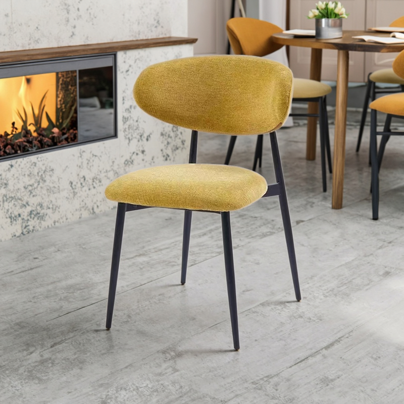 Dining Chair Manufacturer - Fabric Upholstered Dining Chair